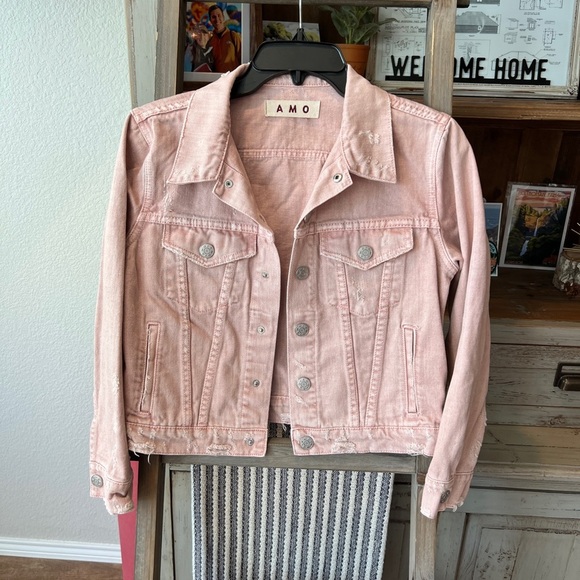 AMO women’s Pop jacket in blush pink size small - Picture 1 of 14